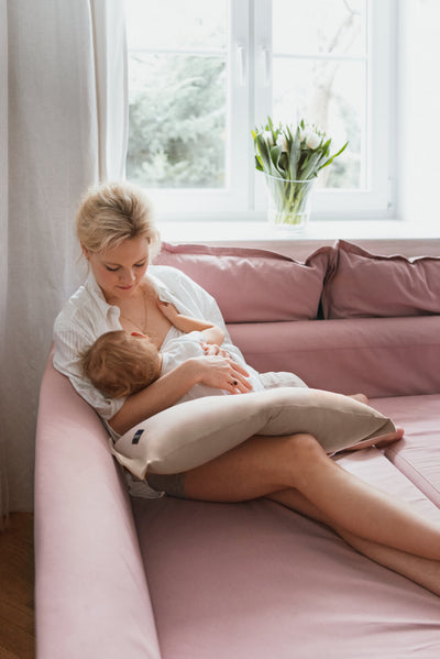 Nursing pillow - arm band color: dusty blue