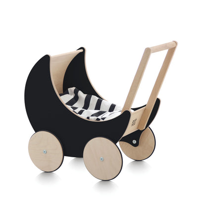 ooh noo Wooden Doll Pram – Blackboard Sides