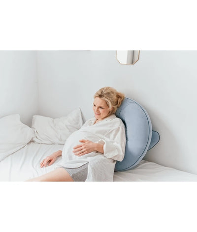 POOFI Organic Cotton Maternity Pillow – Dusty Blue