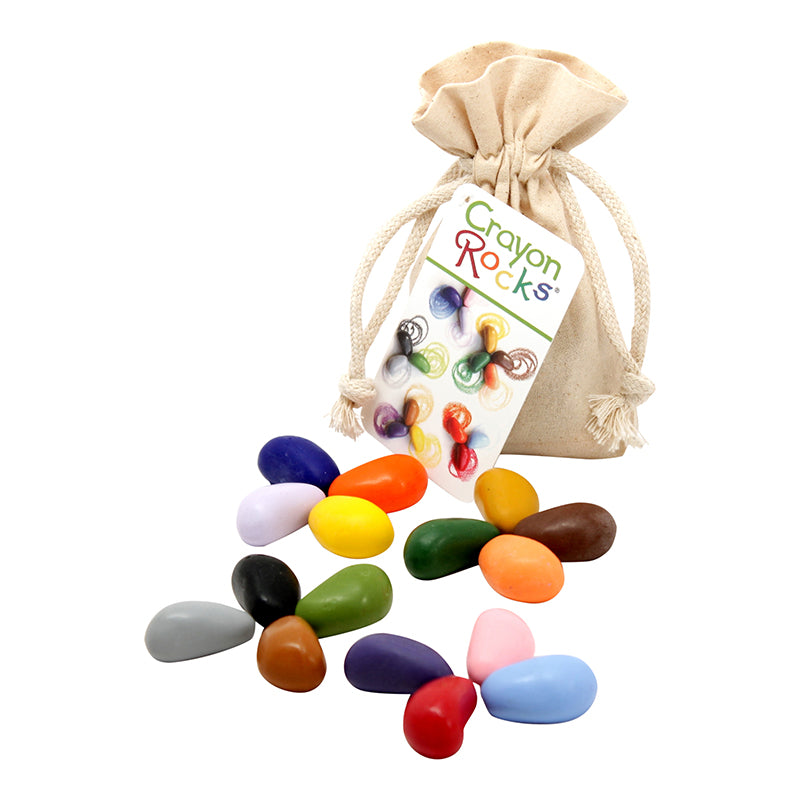 Crayon Rocks 16 Colors in a Muslin Bag