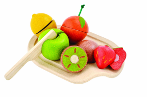 Fruit set on cutting board