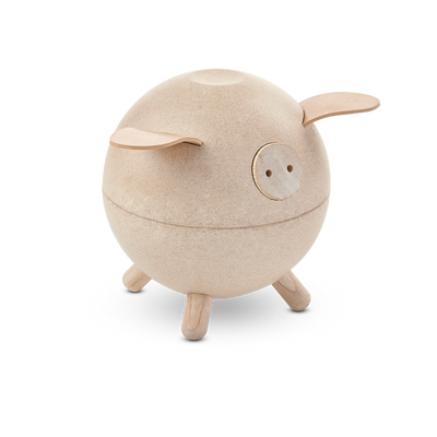 Piggy Money Bank White