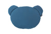 Organic Teddybear Cushion color: denim and grey