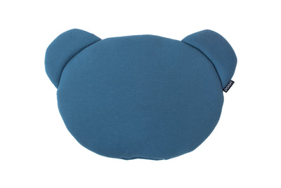 Organic Teddybear Cushion color: denim and grey