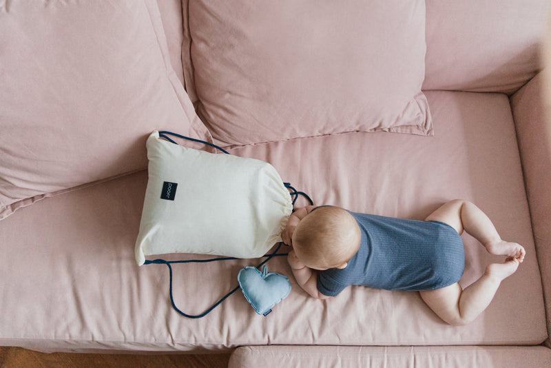 Nursing pillow - arm band color: dusty blue