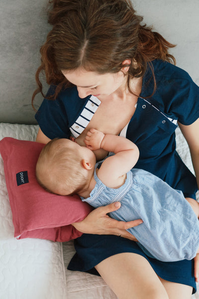 Nursing pillow - arm band color: dusty blue