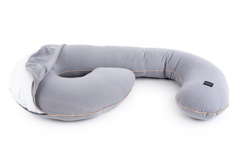 Organic Maternity Pillow color: grey