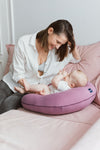 Organic Nursing Pillow color: mauve