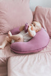 Organic Nursing Pillow color: mauve