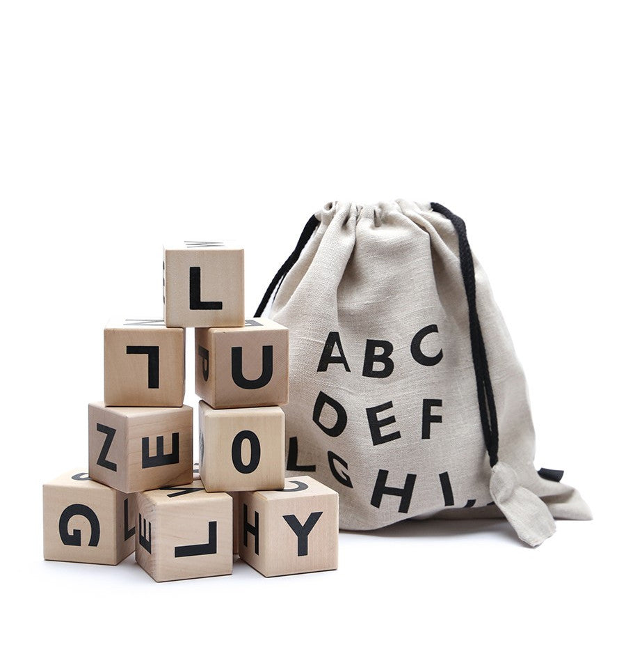 Alphabet Blocks - Black