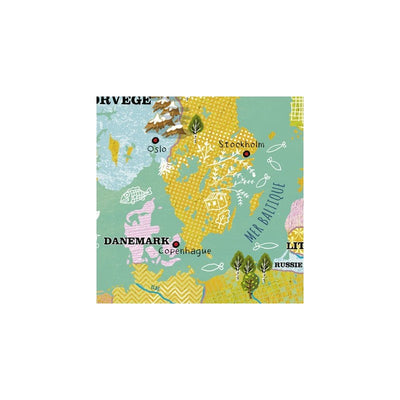 French magnetic map of Europe