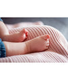 Knitted Classic Organic Blanket color: vintage pink