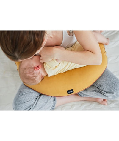 Organic Nursing Pillow color: mustard