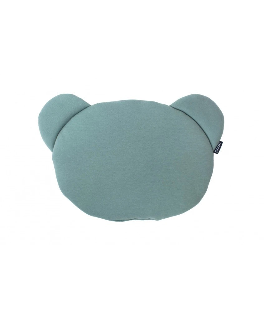 Organic Teddybear Cushion color: green and cream