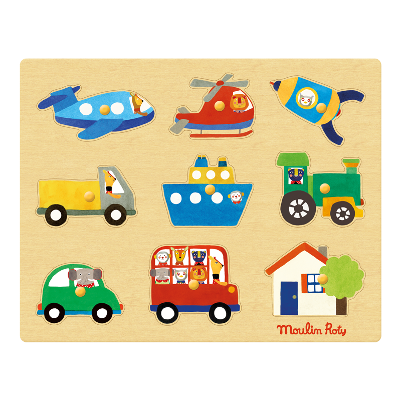 Wooden Vehicles puzzle