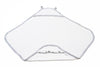 Organic Newborn Cotton Hooded Towel color: grey